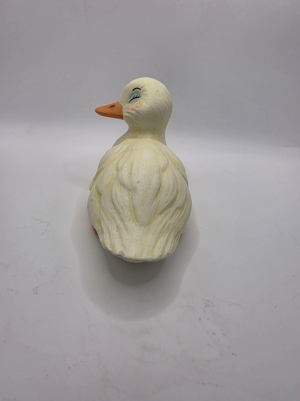 Home Interiors Yellow Duck Figurine Ceramic 1960s - Picture 4 of 5